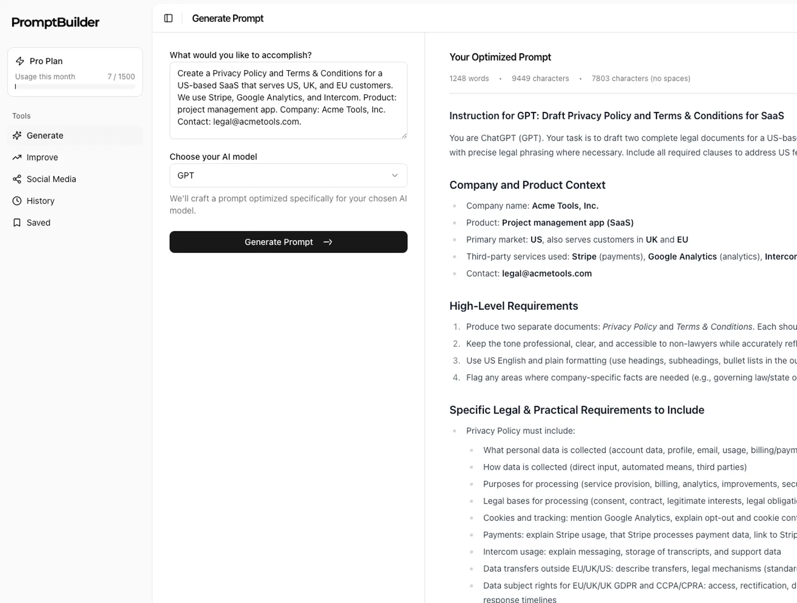 Example output from PromptBuilder (placeholder)